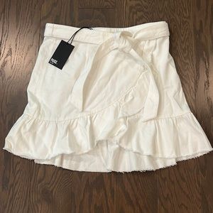 PAIGE White Mini Skirt